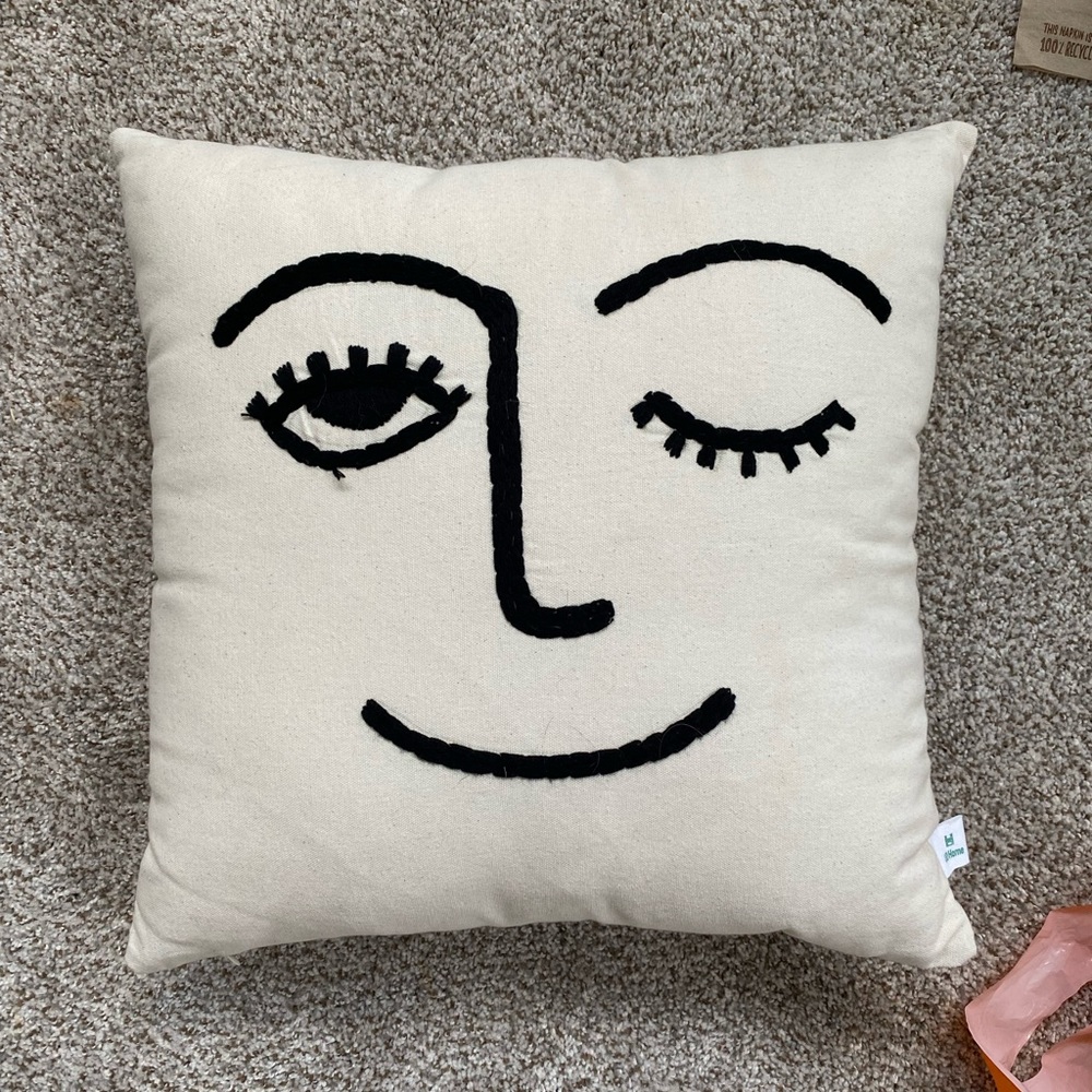UO Home Winking Throw Pillow